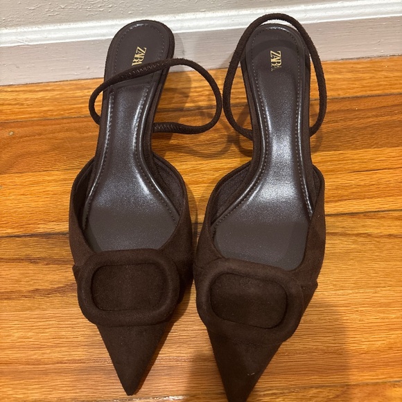 Zara Slingback Heels - Picture 1 of 5